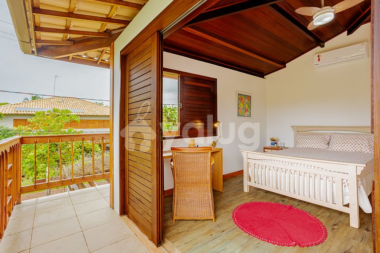 Excelente Casa a 200m da praia com 5/4 - Praia do Forte