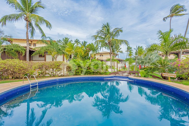 Gran apartamento frente al mar con 2 suite en Praia do Forte