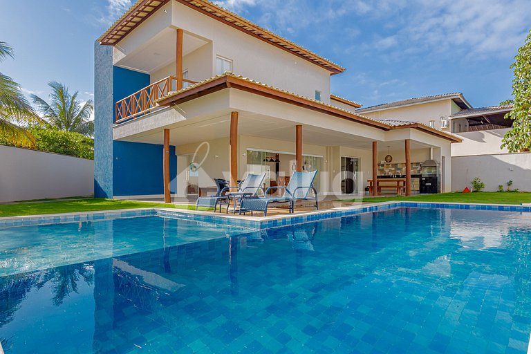 Ótima Casa com Piscina a 600m da Praia - Barra do Jacuípe