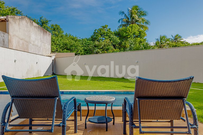 Ótima Casa com Piscina a 600m da Praia - Barra do Jacuípe