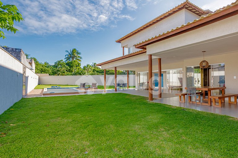 Ótima Casa com Piscina a 600m da Praia - Barra do Jacuípe