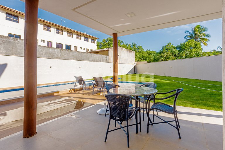 Ótima Casa com Piscina a 600m da Praia - Barra do Jacuípe