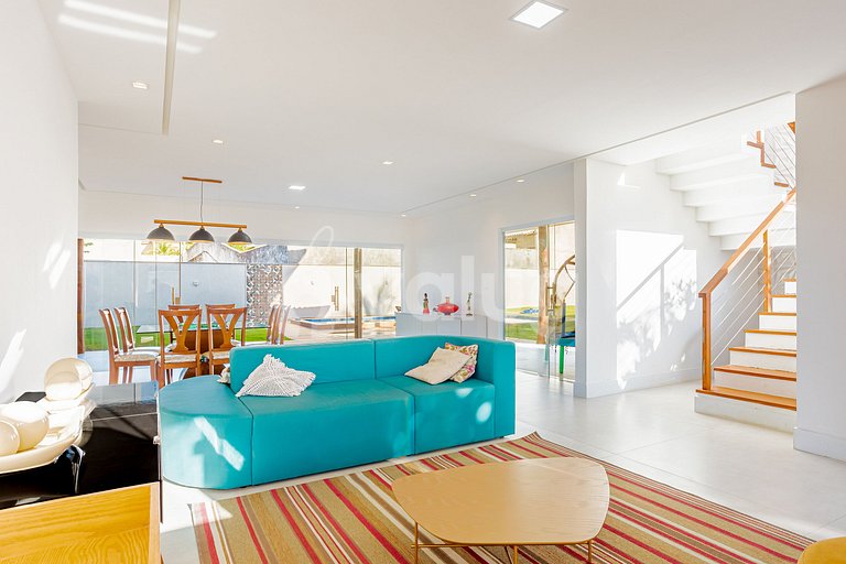 Gran casa con piscina a 600m de la playa - Barra do Jacuípe