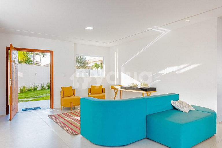 Ótima Casa com Piscina a 600m da Praia - Barra do Jacuípe