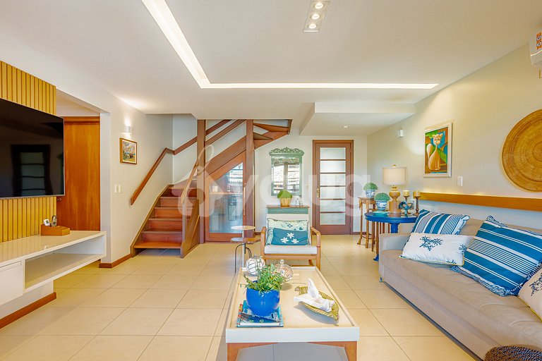 Great beachfront apartment with 2 suites in Praia do Forte