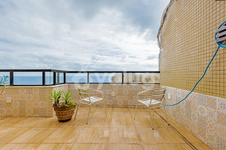 Excelente Duplex Vista-Mar a 200m da Praia - Rio Vermelho