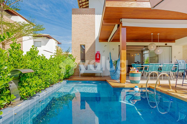 Precioso Village 3 suites a 100 metros de la playa -Ímbassaí