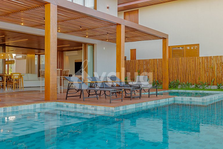 High-Standard House with 7 Suites - Praia do Forte