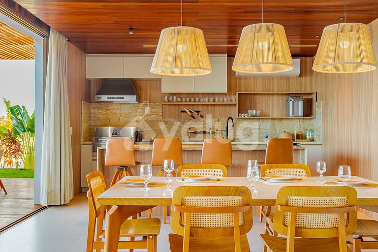 High-Standard House with 7 Suites - Praia do Forte