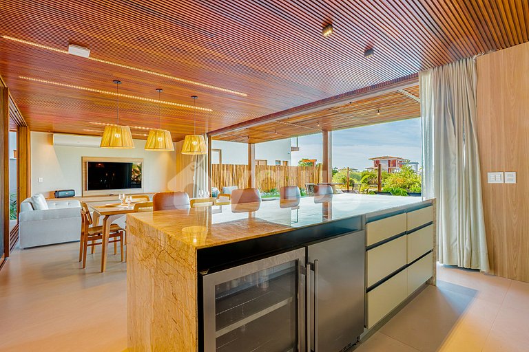 High-Standard House with 7 Suites - Praia do Forte