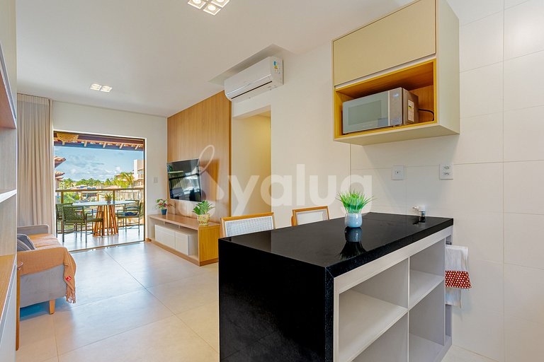 Maravilhoso apartamento com 2 suítes - Itacimirim