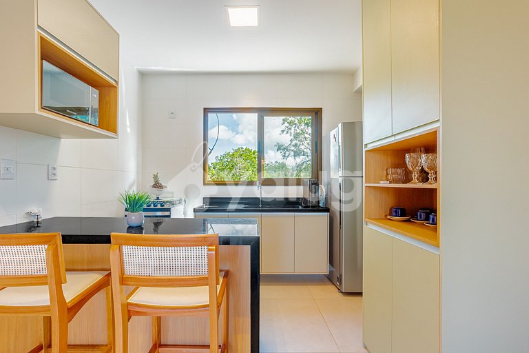 Maravilloso apartamento con 2 suites - Itacimirim