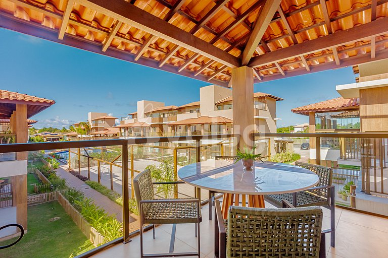 Maravilloso apartamento con 2 suites - Itacimirim