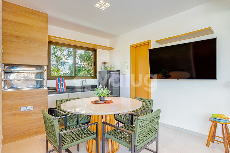 Maravilloso apartamento con 2 suites - Itacimirim