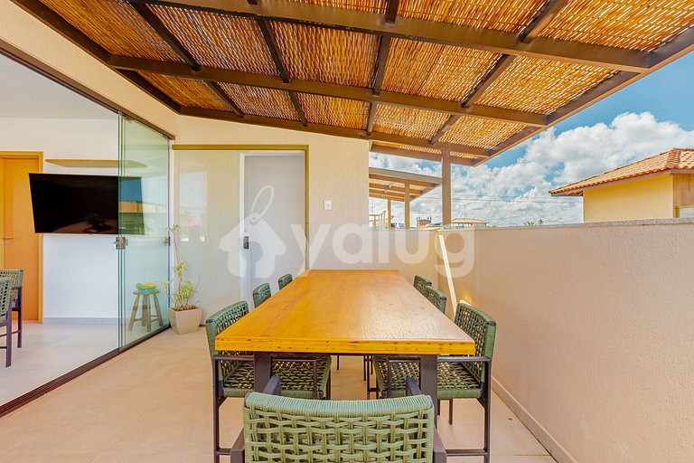 Maravilloso apartamento con 2 suites - Itacimirim