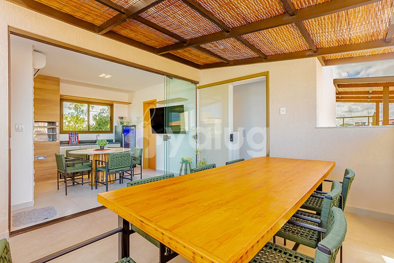 Maravilloso apartamento con 2 suites - Itacimirim