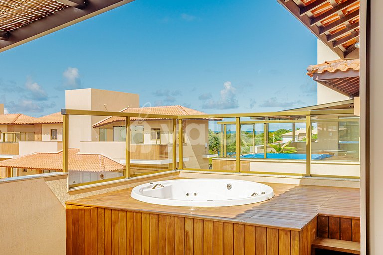 Apartamento con Jacuzzi y Excelente Vista - Itacimirim