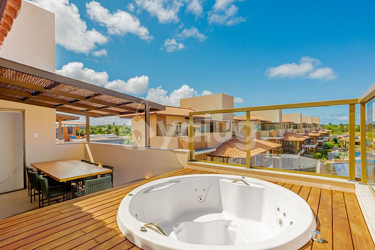 Maravilloso apartamento con 2 suites - Itacimirim