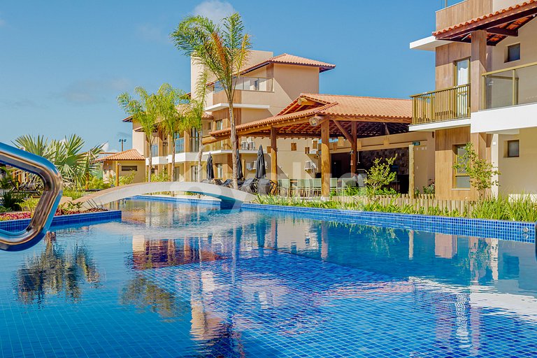 Maravilloso apartamento con 2 suites - Itacimirim