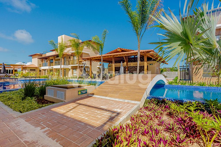 Maravilloso apartamento con 2 suites - Itacimirim