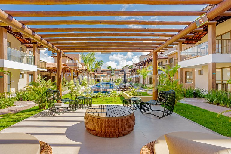 Maravilhoso apartamento com 2 suítes - Itacimirim