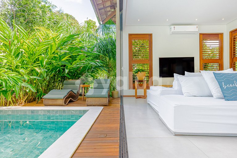 Hermosa casa con 5 suites y piscina en Praia do Forte