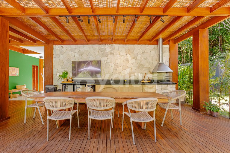 Hermosa casa con 5 suites y piscina en Praia do Forte