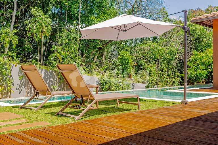 Hermosa casa con 5 suites y piscina en Praia do Forte