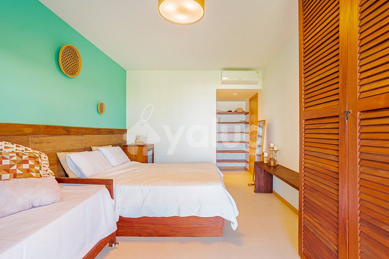 Maravilhoso Apartamento 3 Suítes, Pé Na Areia - Itacimirim