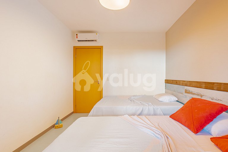 Maravilhoso Apartamento 3 Suítes, Pé Na Areia - Itacimirim