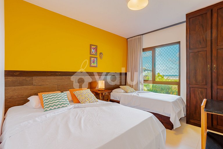 Maravilhoso Apartamento 3 Suítes, Pé Na Areia - Itacimirim
