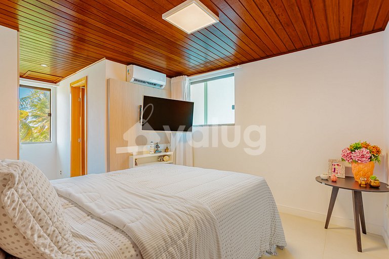 Excelente apartamento frente al mar con 4 suites -Itacimirim