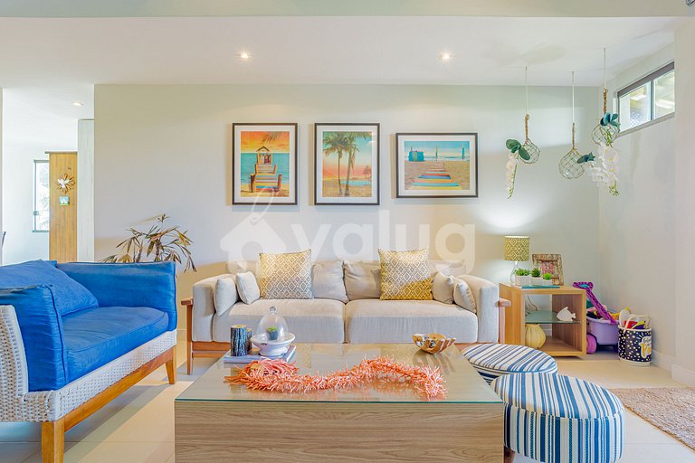 Excelente Apartamento Pé na Areia com 4 Suítes - Itacimirim