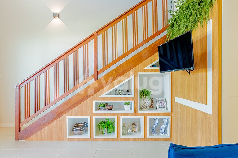 Excelente apartamento frente al mar con 4 suites -Itacimirim