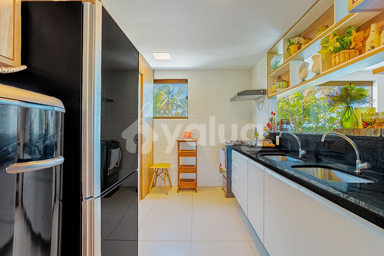 Excellent Beachfront Apartment with 4 Suites - Itacimirim