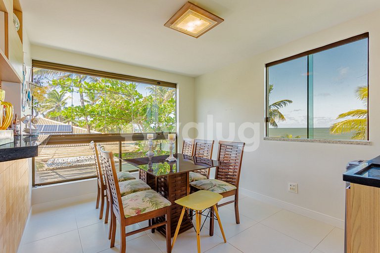 Excelente Apartamento Pé na Areia com 4 Suítes - Itacimirim