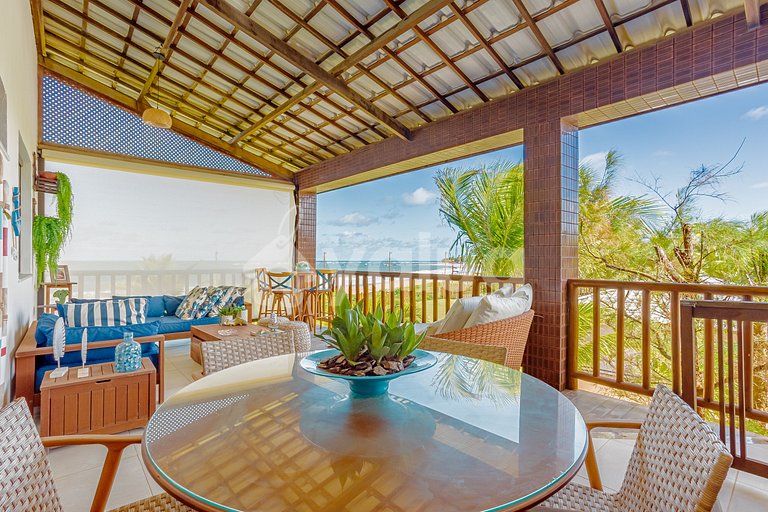 Excelente Apartamento Pé na Areia com 4 Suítes - Itacimirim