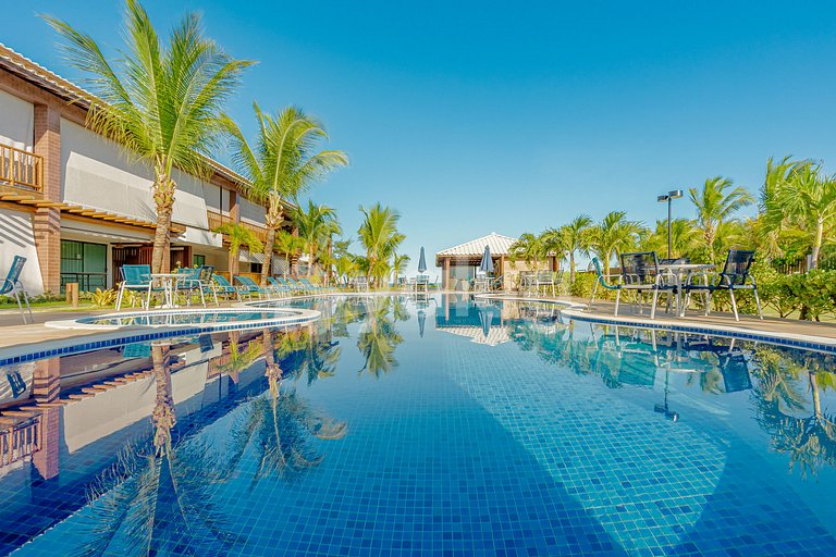 Excelente apartamento frente al mar con 4 suites -Itacimirim