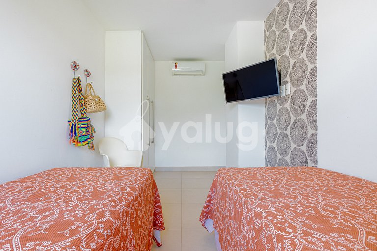 Maravilhoso apartamento 970m da praia - Praia do Forte