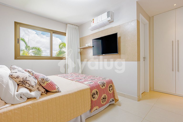 Maravilhoso apartamento 500m da praia - Praia do Forte