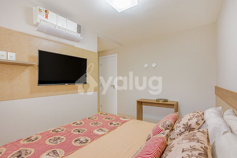 Maravilloso apartamento a 970 m de la playa - Praia do Forte