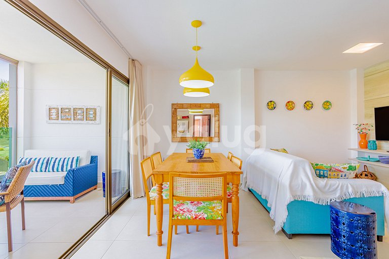 Maravilhoso apartamento 970m da praia - Praia do Forte