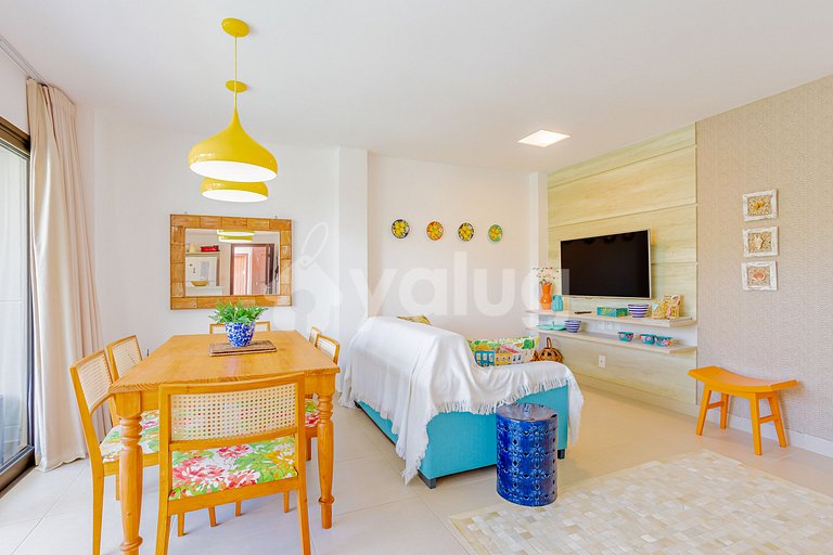 Maravilhoso apartamento 970m da praia - Praia do Forte