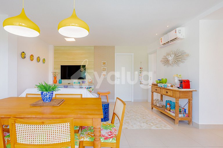 Maravilhoso apartamento 970m da praia - Praia do Forte