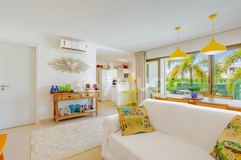 Maravilhoso apartamento 500m da praia - Praia do Forte