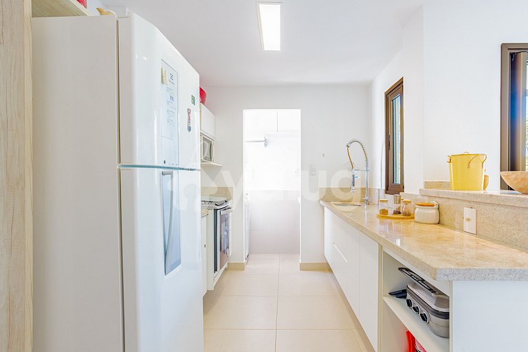 Maravilhoso apartamento 970m da praia - Praia do Forte