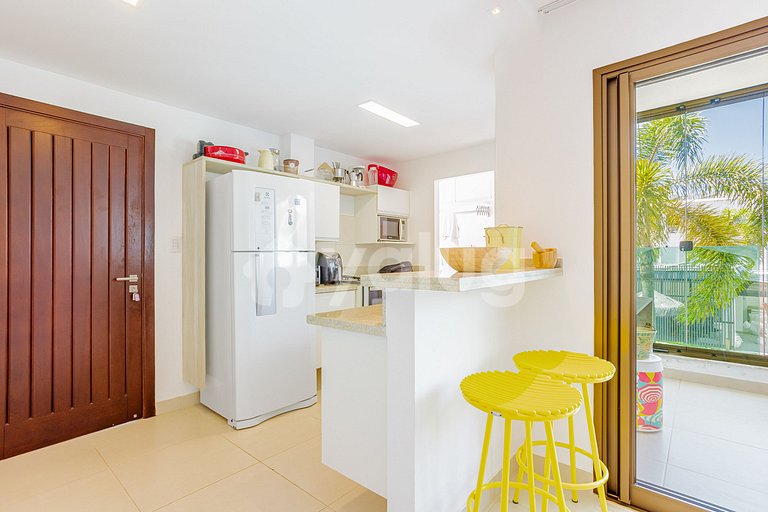 Maravilhoso apartamento 500m da praia - Praia do Forte
