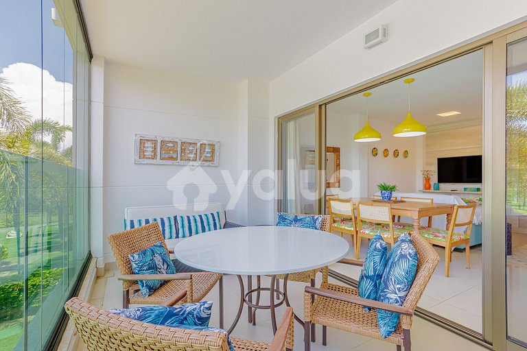 Maravilhoso apartamento 970m da praia - Praia do Forte