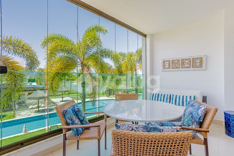 Maravilloso apartamento a 970 m de la playa - Praia do Forte