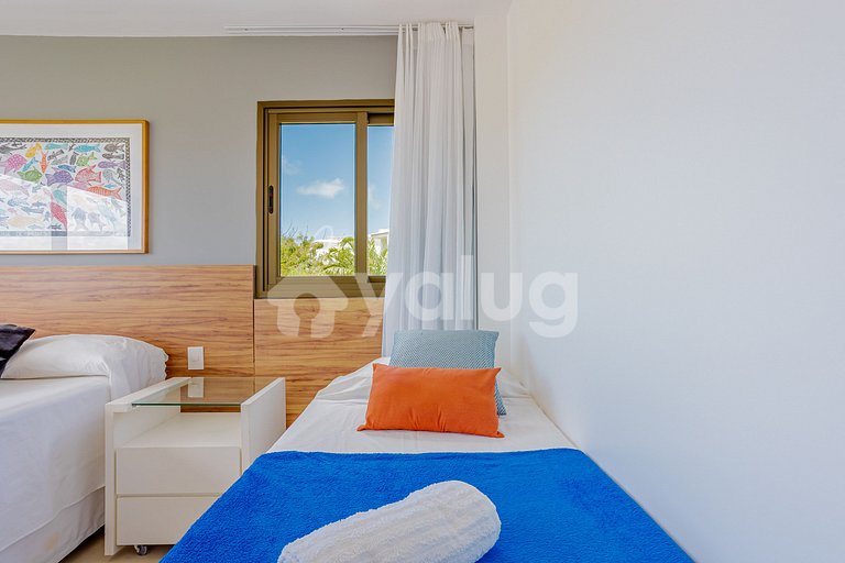 Maravilloso apartamento a 500 m da praia - Praia do Forte